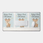 kerst rendier schattig zachte vakantie bureaumat (Keyboard & Muis)