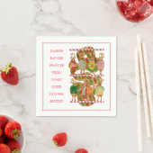 KERST RENDIER Standaard Cocktail Papier Servetten (Insitu)