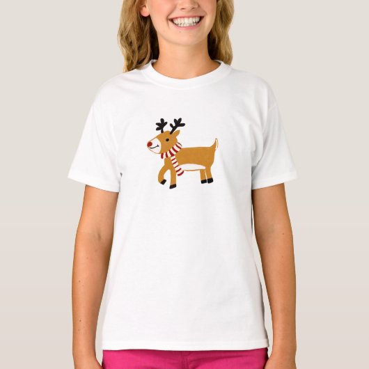 Kerst Rendier T-shirt (Voorkant)