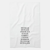 Kerst Rendier Thema Keukenhanddoek (Verticaal)