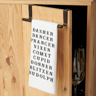 Kerst Rendier Thema Keukenhanddoek