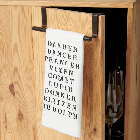 Kerst Rendier Thema Keukenhanddoek (Derde Gevouwen)
