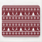 Kerst Rendier Trui Patroon Muismat (Voorkant)