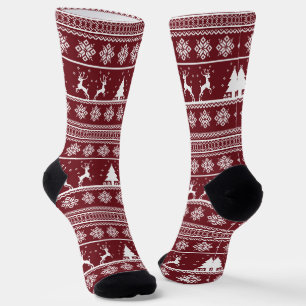 Kerst Rendier Trui Patroon Sokken