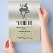 Kerst Rendier Vakantie Feest Evenement Flyer (Hand)