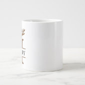 Kerst rendier vakantie mok, Aangepaste winter Grote Koffiekop (Voorkant)