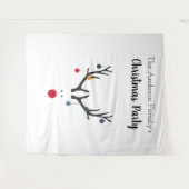 Kerst rendieregulans klein tot klein wandkleed (Voorkant (horizontaal))