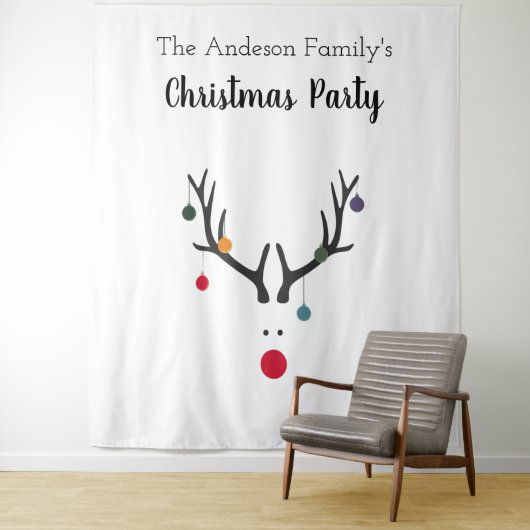 Kerst rendieregulans klein tot klein wandkleed (In situ)