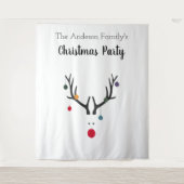 Kerst rendieregulans klein tot klein wandkleed (Voorkant)