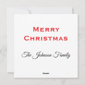 Kerst Rendieren Feestdagenkaart (Achterkant)