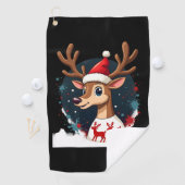 kerst Rendieren Golfhanddoek (Insitu)