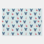 Kerst rendieren inpakpapier vel (Voorkant 3)