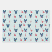 Kerst rendieren inpakpapier vel (Voorkant 2)