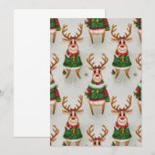 Kerst rendieren kaart (Voorkant / Achterkant)