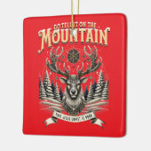 Kerst Rendieren Keramisch Ornament (Links)