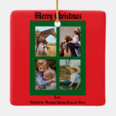 Kerst Rendieren Keramisch Ornament (Achterkant)