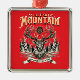 Kerst Rendieren Metalen Ornament