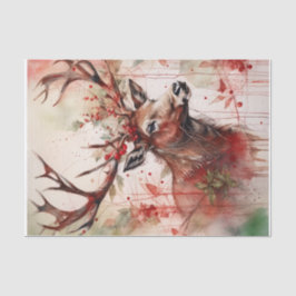 Kerst rendieren ontkoppelingspapier tissuepapier