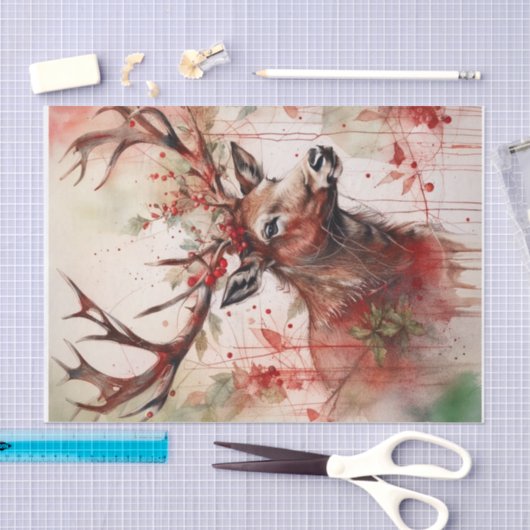 Kerst rendieren ontkoppelingspapier tissuepapier (Craft)