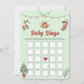 Kerst rendieren partij Baby bingo games Kaart (Voorkant)