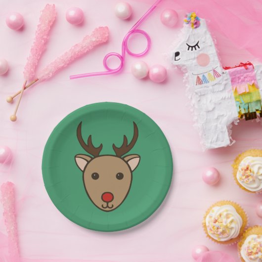 Kerst rendieren partij papier Borden Papieren Bordje (Feest)