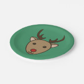 Kerst rendieren partij papier Borden Papieren Bordje (Gekanteld)