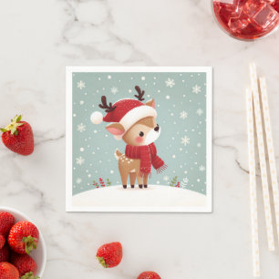Kerst Rendieren Servet