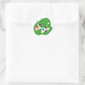 Kerst rendieren sticker (Tas)