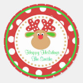 Kerst rendieren stickers (Voorkant)