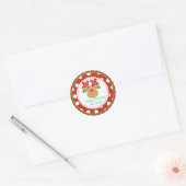 Kerst rendieren stickers (Envelop)