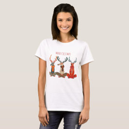 Kerst rendieren yoga. eland t-shirt