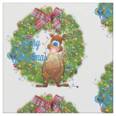 kerst rendiervis stof (Close Up)