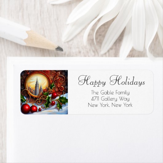 Kerst retour adres label (Insitu)