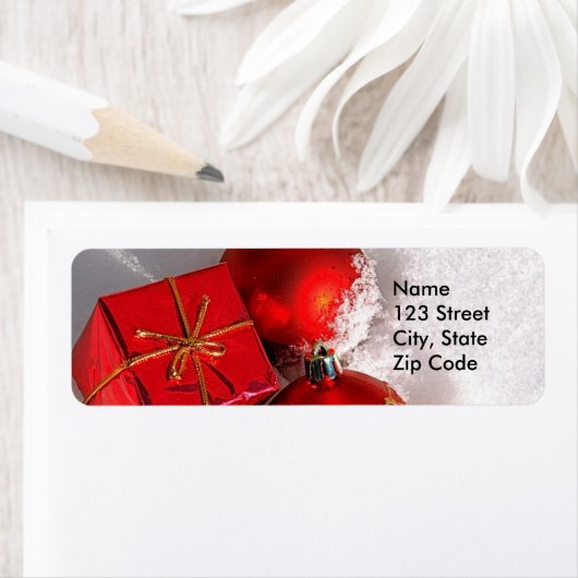 Kerst retour adreslabels of favoriete cadeau Label (Insitu)