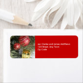 Kerst retour adreslabels Ornament Tree Etiket (Insitu)