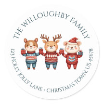 Kerst Retouradres 'Holly Jolly Christmas'