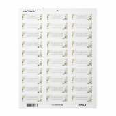 Kerst retouradres hulst bessen etiket (Full Sheet)