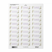 Kerst retouradres hulst bessen etiket (Full Sheet)