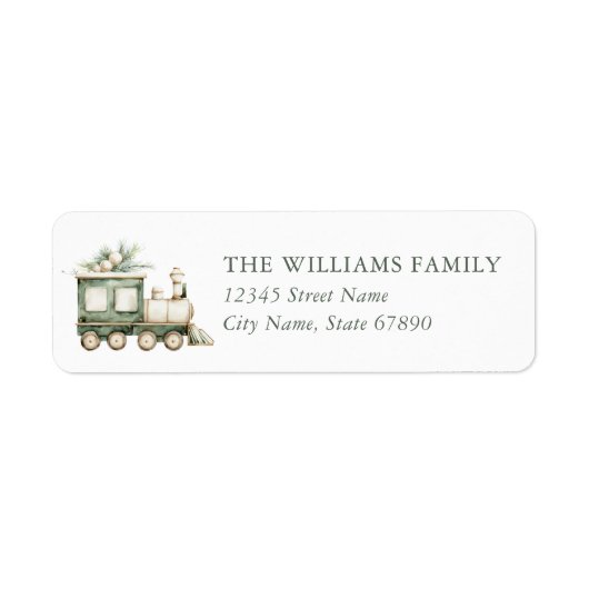 Kerst Retouradres Labels (Voorkant)