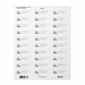 Kerst Retouradres Labels (Full Sheet)