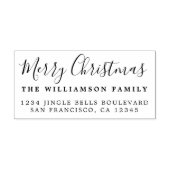 Kerst Retouradres Rubberstempel (Afrduk)