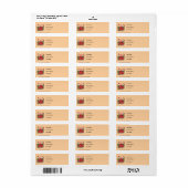 Kerst Retouradres Sjabloon Etiket (Full Sheet)