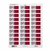 Kerst retouradres van Sinterklaas en paard Etiket (Full Sheet)