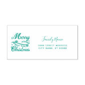 Kerst Retouradres Zelfinkende Stempel (Design)