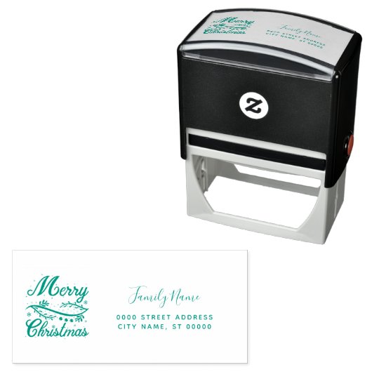 Kerst Retouradres Zelfinkende Stempel (In situ)
