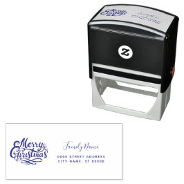 Kerst Retouradres Zelfinkende Stempel