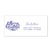 Kerst Retouradres Zelfinkende Stempel (Design)