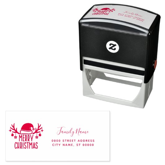 Kerst Retouradres Zelfinkende Stempel (In situ)