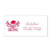 Kerst Retouradres Zelfinkende Stempel (Design)