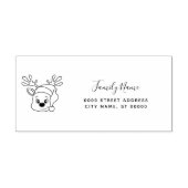 Kerst Retouradres Zelfinkende Stempel (Design)